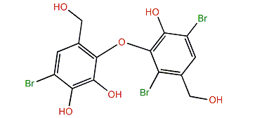 4-Bromo-2,3-dihydroxy-6-hydroxymethylphenyl 2,5-dibromo-6-hydroxy-3-hydroxymethylphenyl ether